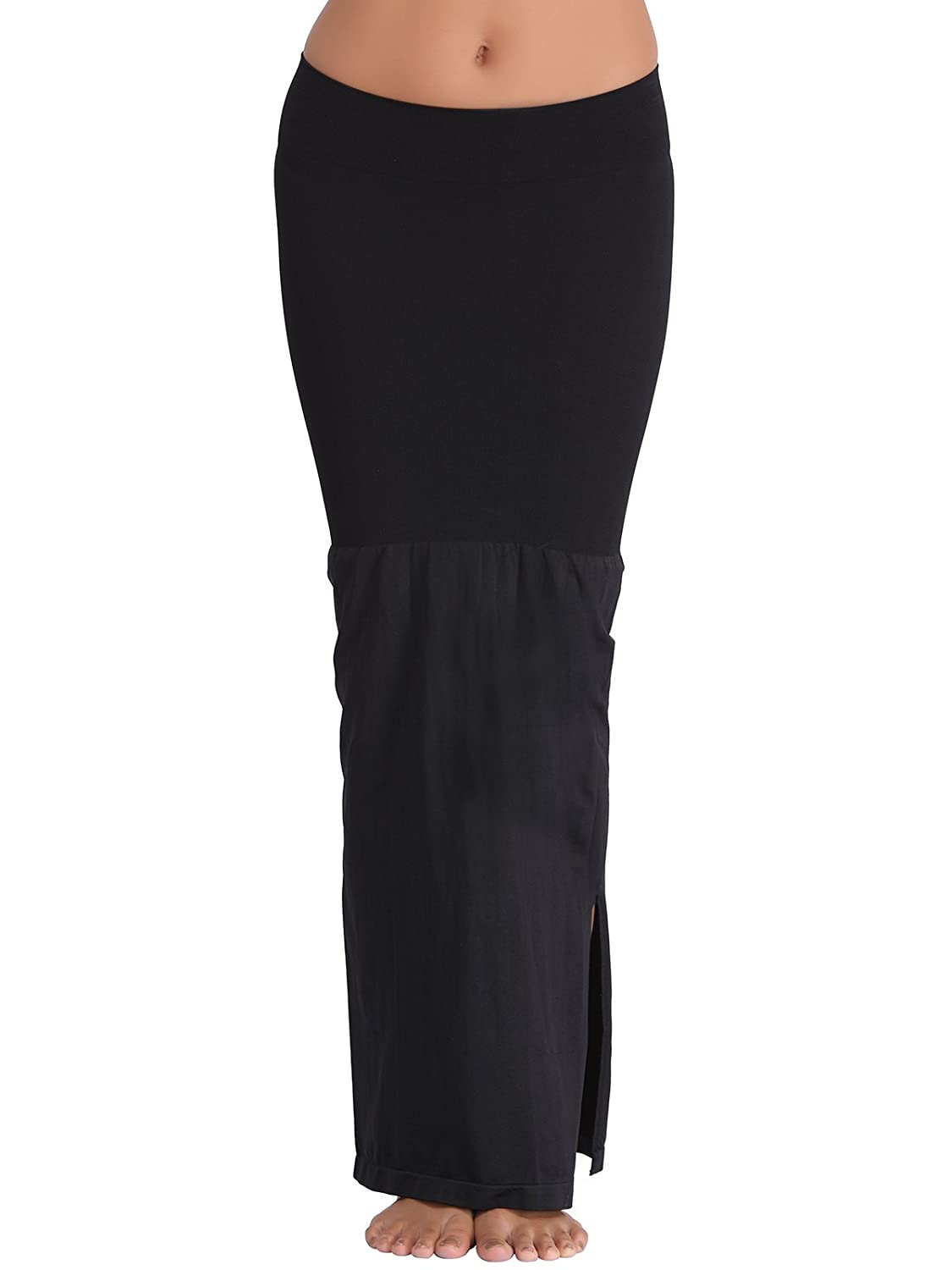 Clovia Women's Saree Shapewear Black Color Petticoat