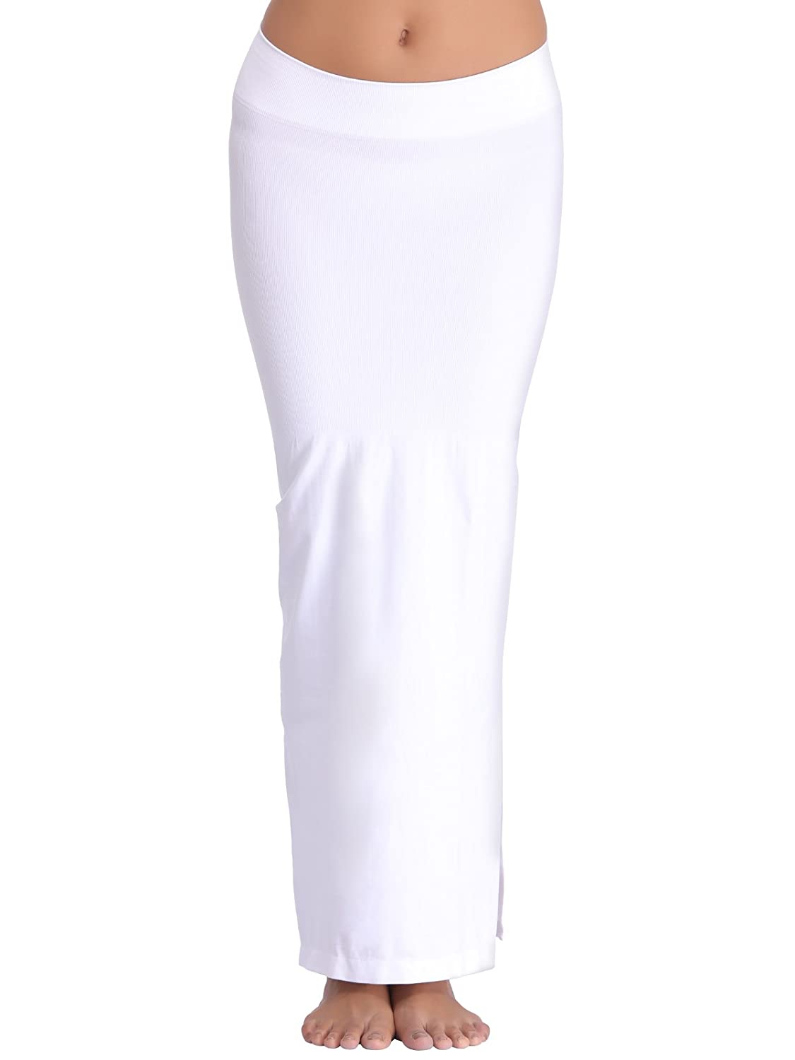 Clovia Women's Saree Shapewear White Color Petticoat